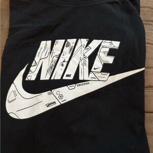Nike Black Tee with White Graphic